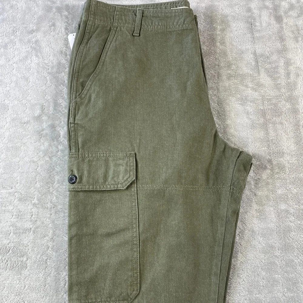 Banana Republic Surplus Cargo Pants Mens 36x30 Green Tapered Military Casual